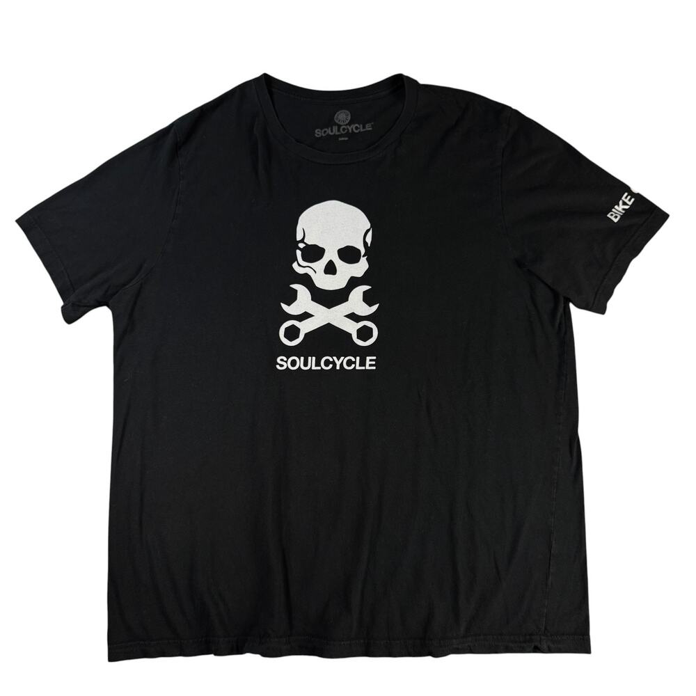 SoulCycle T-Shirt Mens 3XL Black Bike Ops Skull Short Sleeve Graphic Tee